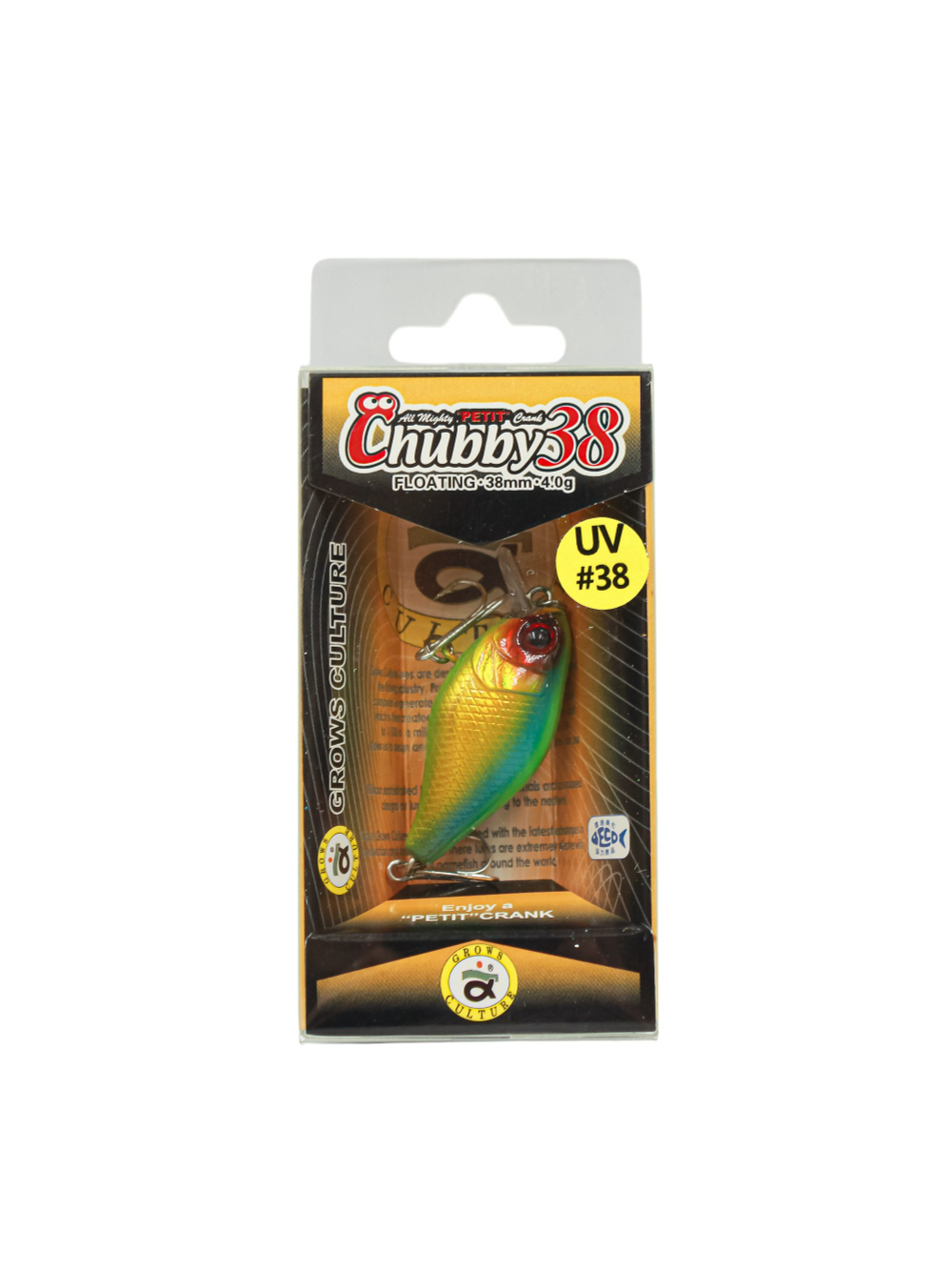 Воблер Крэнк Chubby 38F 38 мм 4 г цвет 38 Chart Gold
