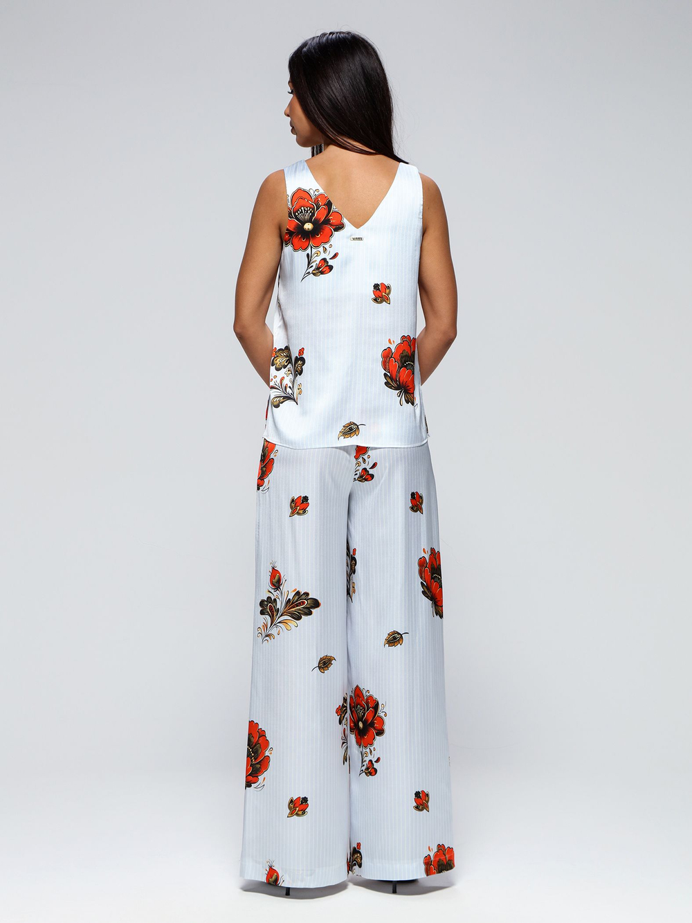Костюм летний шелковый "ART SILK", 713.9052.09.15, цвет голубая хохлома