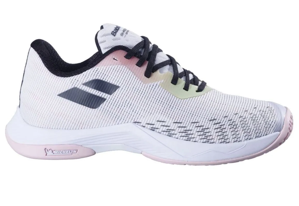 Женские кроссовки для бадминтона/сквоша Babolat Shadow Spirit 2 - white/white