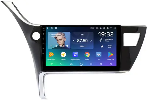 Магнитола для Toyota Corolla E180 2016-2018 - Teyes CC2 PLUS монитор 10.1" QLED, Android 10, Быстрая, SIM-слот
