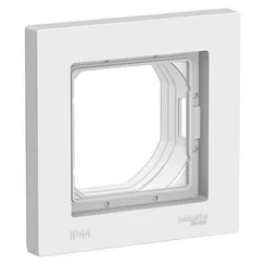 Рамка пластиковая на 1 пост Systeme Electric AtlasDesign Aqua Белый ATN440101