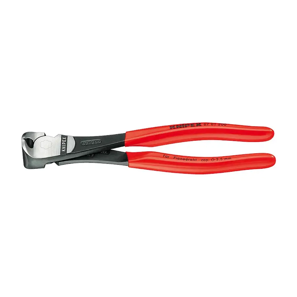 Кусачки торцевые особой мощности черненые 200 мм Knipex 67 01 200