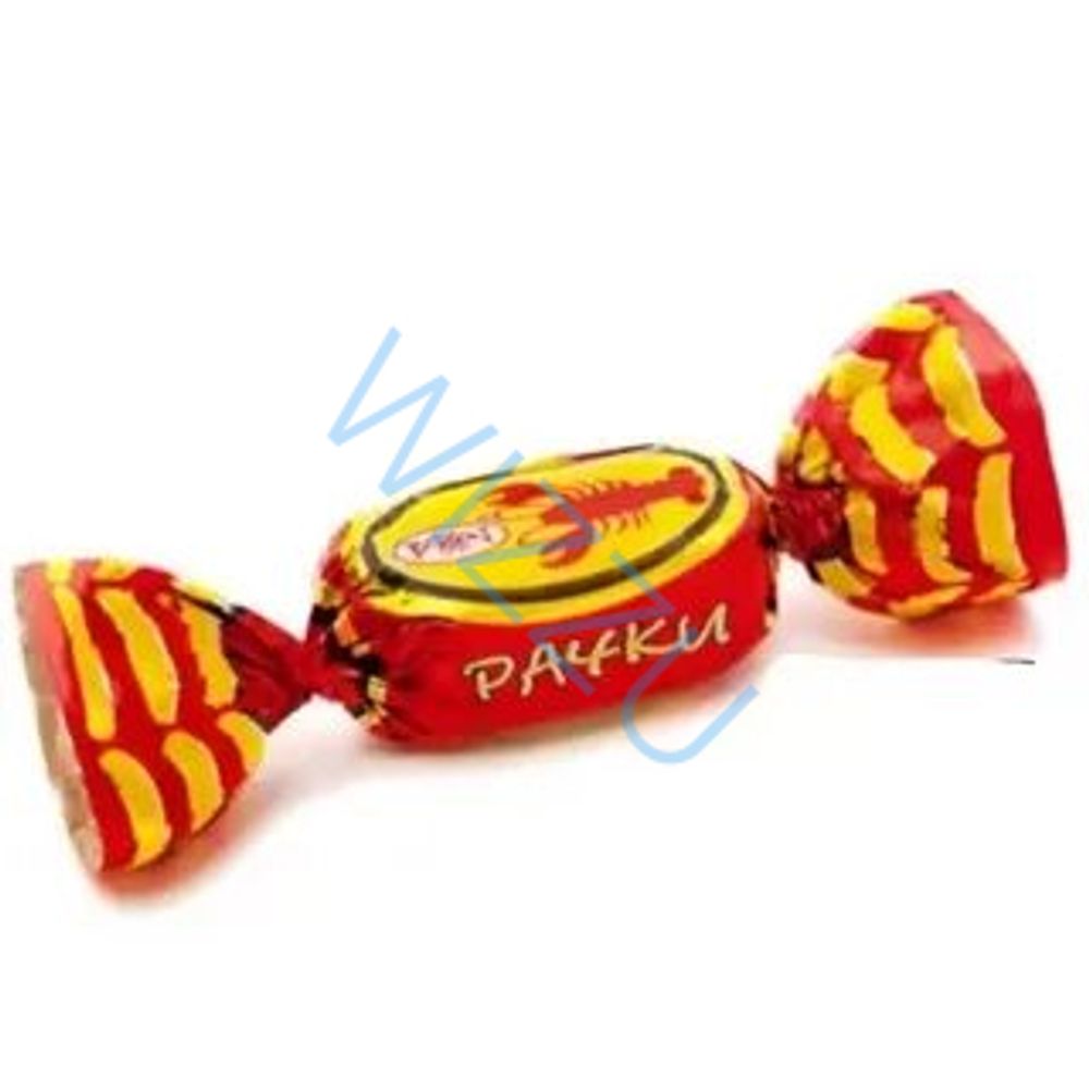 Карамель Рачки с карамельно-арахисовой начинкой, весовой