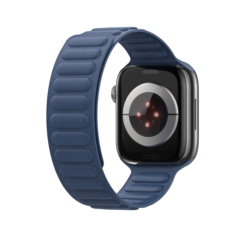 Магнитный ремешок синего цвета от Dux Ducis для смарт часов Apple Watch 38, 40, 41, 42мм, серия Strap (BL Series)