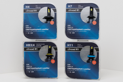 Allroad R1 Led 55W 5500Lm 12-24V H1 H3 H4 H7 H11 HB3 HB4