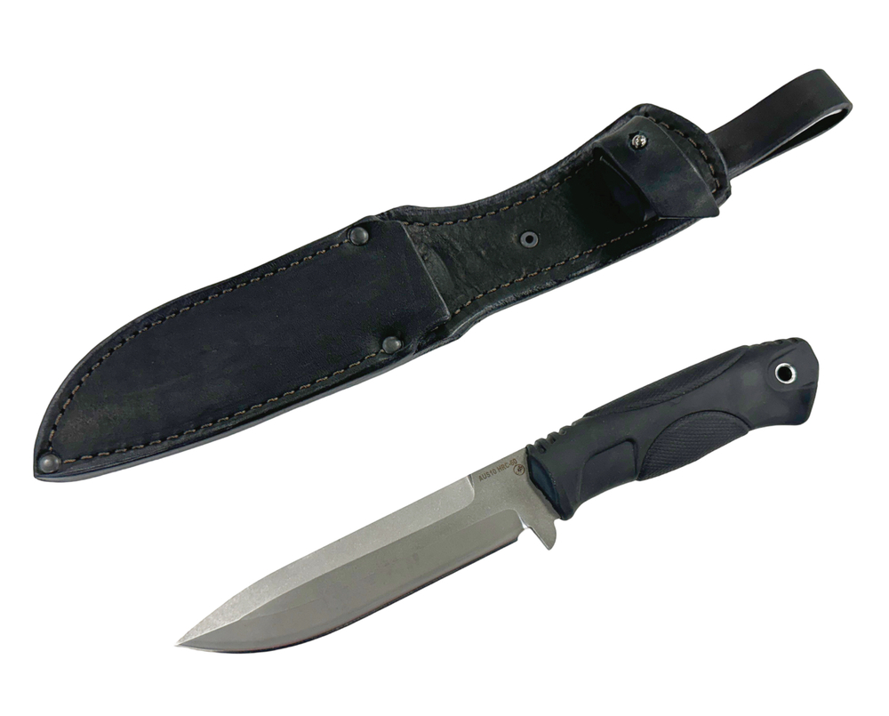 Тактический нож Барс, сталь AUS10, резинопластик, ручная работа