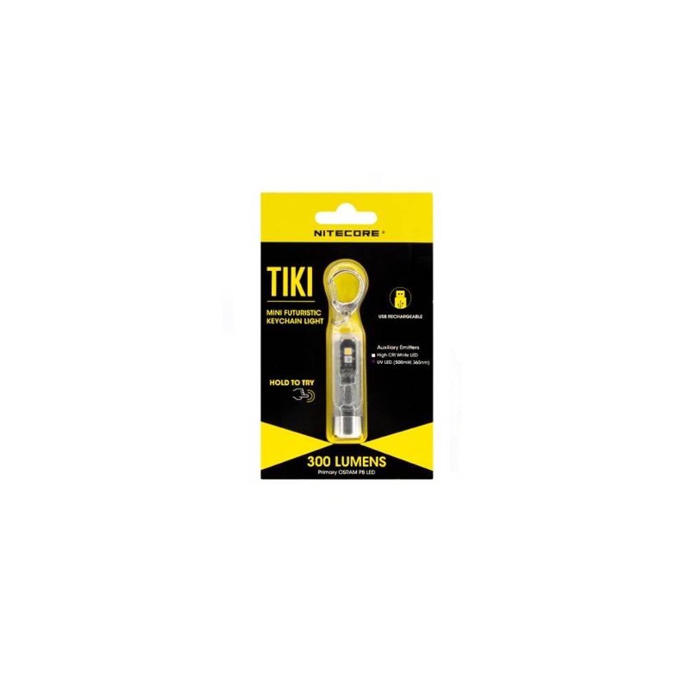 Фонарь брелок Nitecore TIKI grey светодиодный usb зарядка 300 люмен