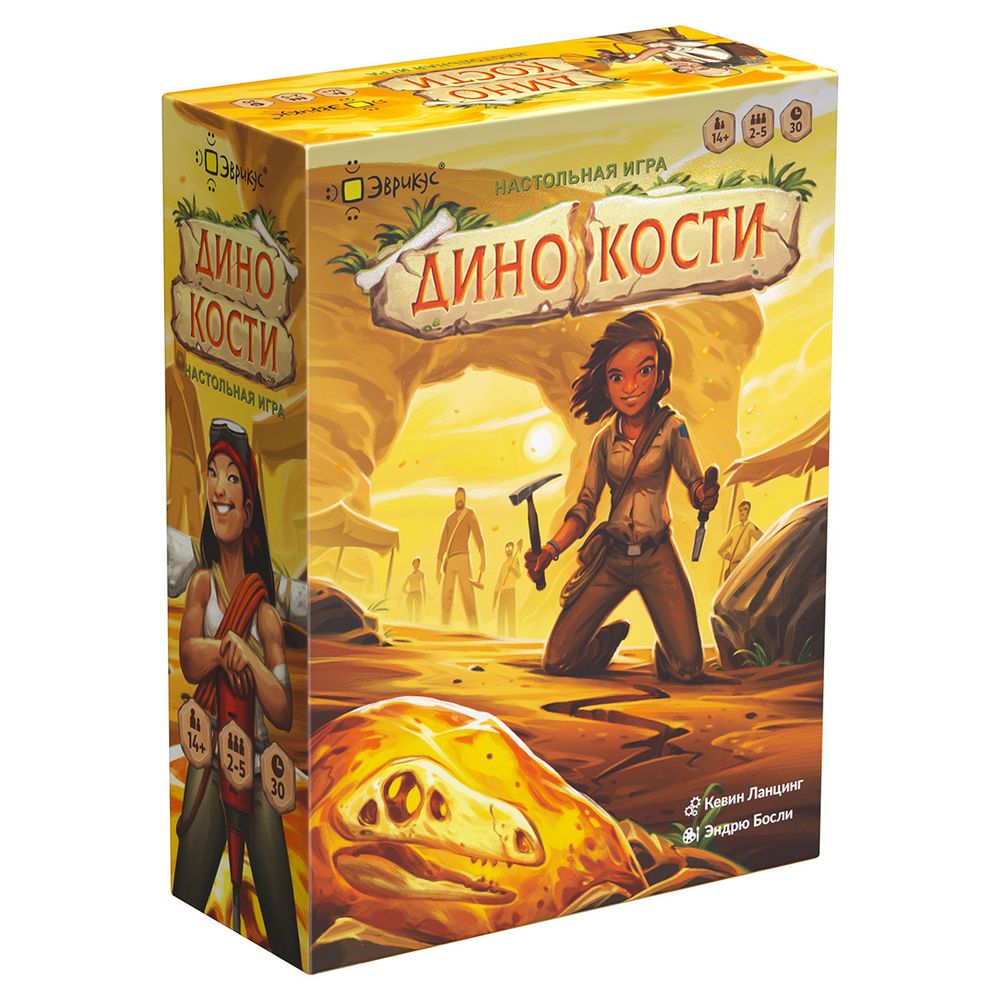 Игра настольная Динокости, Эврикус PG-17353