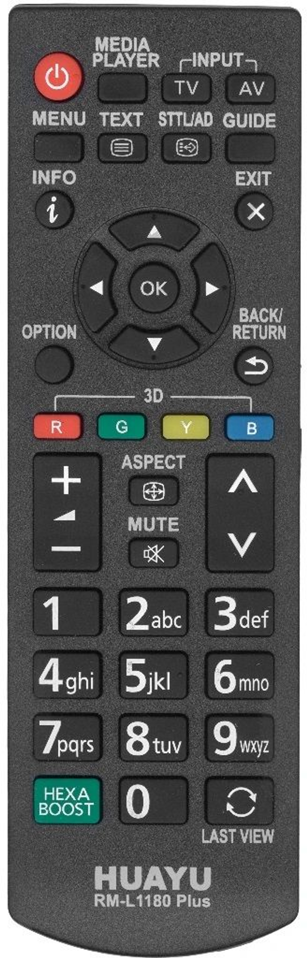Пульт универсальный для телевизоров Panasonic RM-1180M PLUS