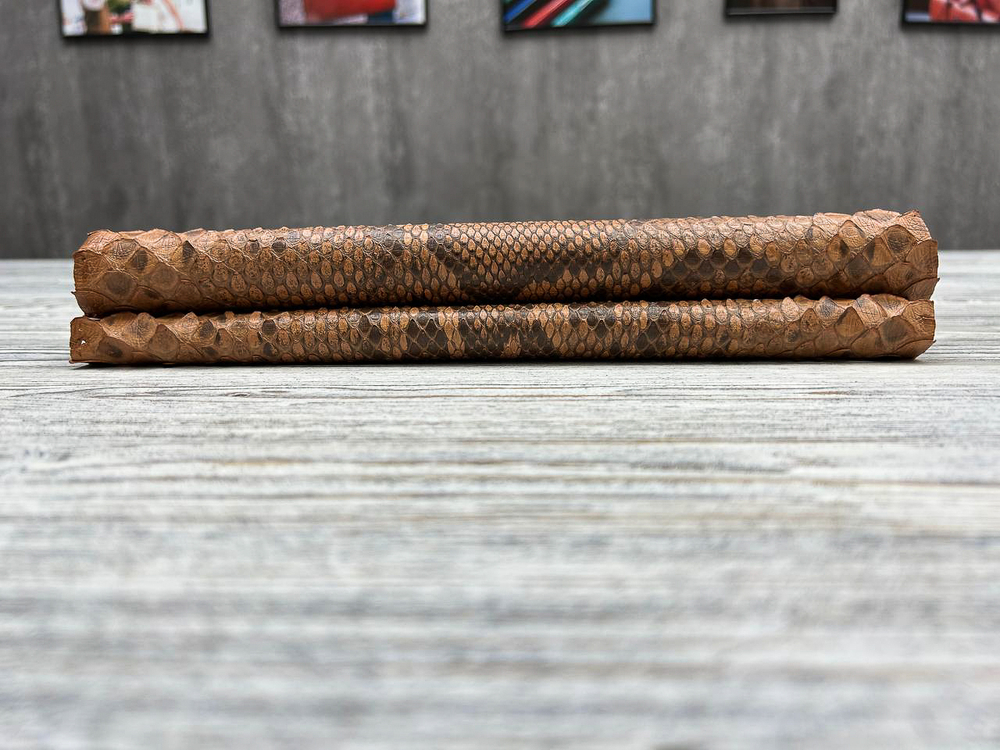 Кожа питона цв. Коричневый / Sahara Soft Caramel, толщ. 0,6-0,8 мм