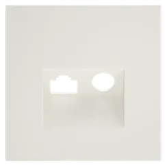 Накладка для розетки TV+RJ45 Voltum S70 Хлопок VLS002713