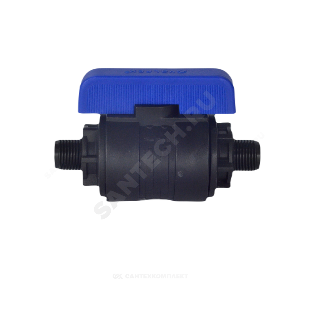Кран шаровой компрессионный ПЭ Ду 20 3/4"x3/4" НР/НР Ру16 VALFEX 1210220034034
