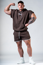 Худи с коротким рукавом Training Rag Top HERO 297 Коричневая