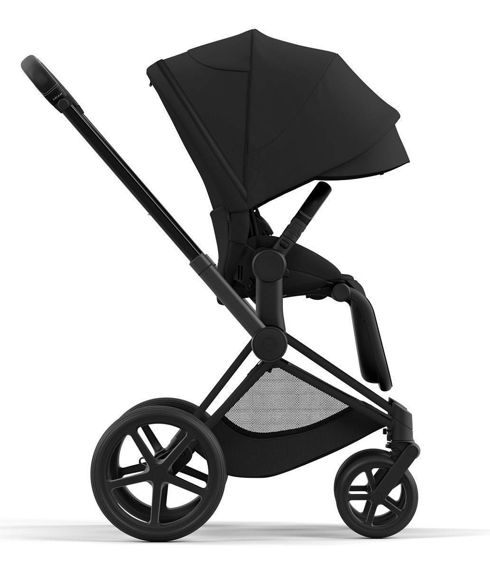 Коляска Cybex Priam IV Matt Black complete Cloud G Stone Grey Plus Base G 4 в 1 Sepia Black