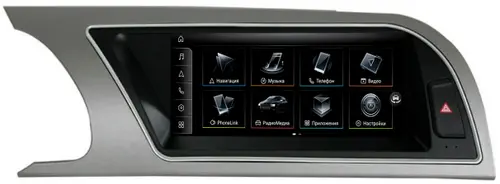 Магнитола для Audi A5 8T 2007-2016 без джойстика MMI - FarCar AU3020 монитор 8.8" на Android 14, Быстрая, CarPlay, 4G SIM-слот