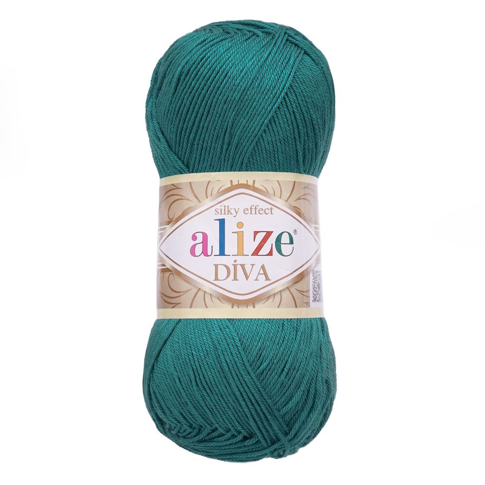 Пряжа Alize (Ализе) Diva / уп.5 мот. по 100 г, 350м, 453 северное море A