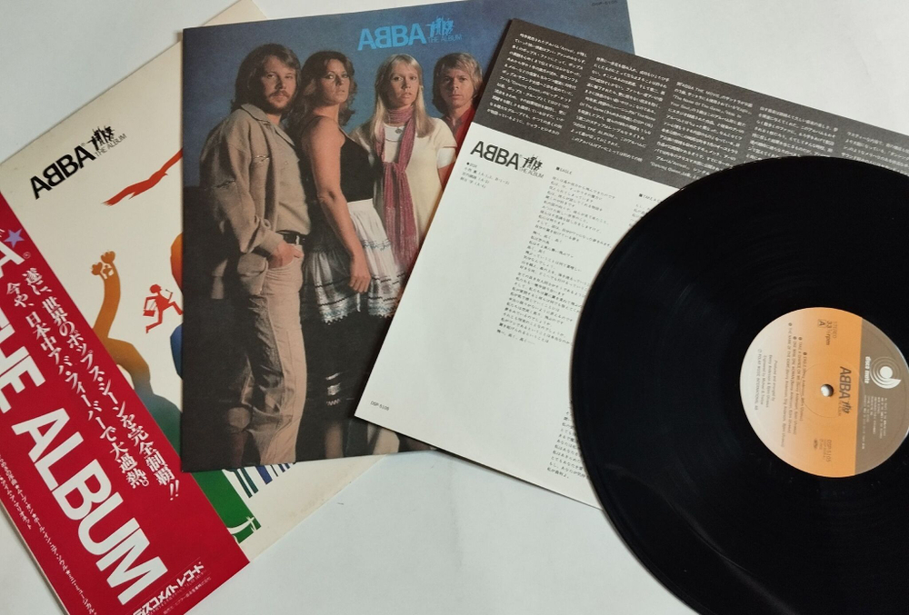 Винтажная виниловая пластинка LP ABBA АББА The Album (Japan 1978) (Obi) (EX)