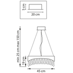 Подвесная светодиодная люстра Lightstar Helio 703143