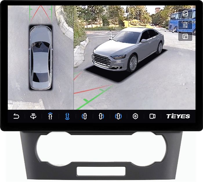 Магнитола для Chevrolet Epica 2006-2012 - Teyes CC3-2K-360 монитор 13" 2K QLED на Android 10, Быстрая, CarPlay, 4G SIM-слот, 4 камеры в комплекте
