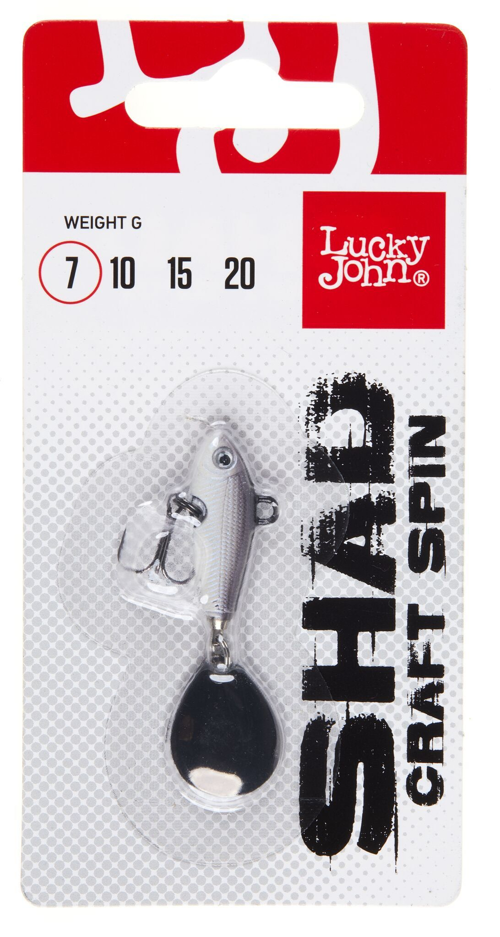 Тейл-спиннер Lucky John SHAD CRAFT SPIN 7г, цвет 017