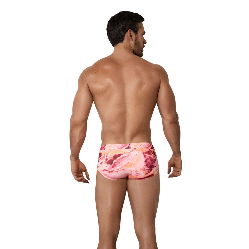Розовые принтованные плавки Lago Rosa Swimsuit Brief (Размер: XL) (Цвет: розовый)
