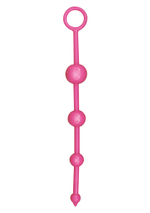 Розовая анальная цепочка FUNKY BUTT BEADS