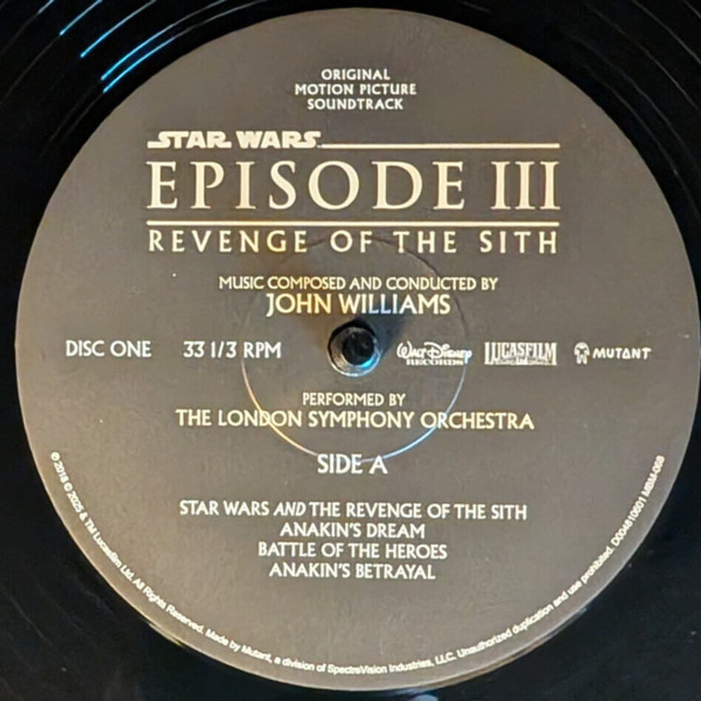 John Williams / Star Wars Episode III: Revenge Of The Sith (Original Motion Picture Soundtrack)(2LP)