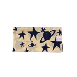 VIVIENNE WESTWOOD ПЛАТОК БЕЖЕВЫЙ ПРИНТ ORBS AND STARS С ЛОГОТИПОМ БРЕНДА