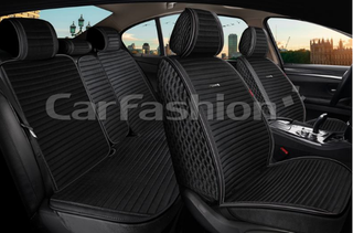 Накидки сидений ПОЛНЫЙ CarFashion (кт) -«MONACO FULL PLUS» 22774 -Велюр черный/черный/черный/черный