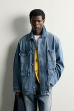 ДЖИНСОВАЯ КУРТКА УТИЛИТАРНАЯ С КАРМАНАМИ — ZARA