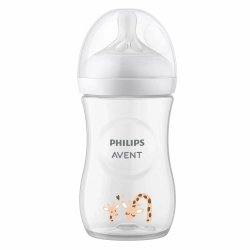 Бутылочка Philips Avent Natural 1+мес жираф 260мл SCY903/66