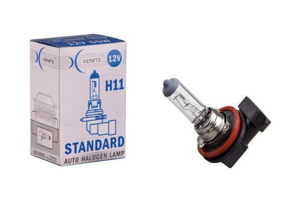 Лампа 12 В H11 55 Вт 3200К галогенная Standard Xenite