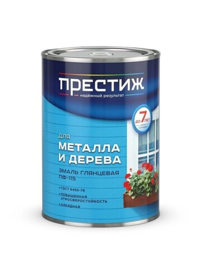 Эмаль Престиж ПФ-115, чёрная, 0,9 кг