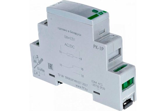 Реле промежуточное РК-1Р 12V 16А Евроавтоматика 24662