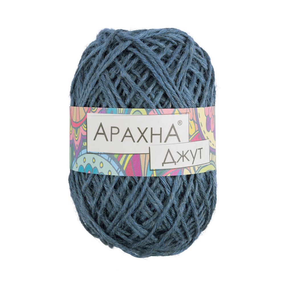 Пряжа Arachna Jute / уп.5 мот. по 100г, 90м, 010 мор. волна Пряжа Arachna Jute / уп.5 мот. по 100г, 90м, 010 мор. волна