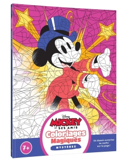 Hachette раскраска по номерам MICKEY ET SES AMIS - Coloriages Magiques - Mystères (7+) - Disney Junior