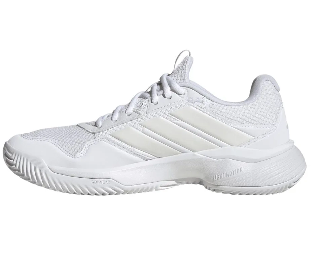 Женские теннисные кроссовки Adidas GameCourt 3 W Clay - footwear white/zero metallic/footwear white