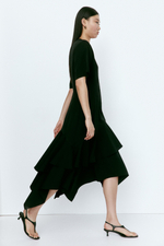 Асимметричное платье — короткие рукава, длина миди - H&M