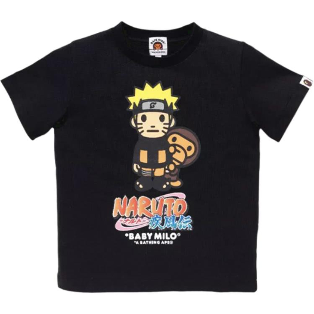 A Bathing Ape X Naruto Milo 6 Tee черный