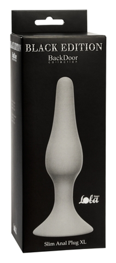 Анальная пробка Slim Anal Plug XL Grey 4204-03Lola