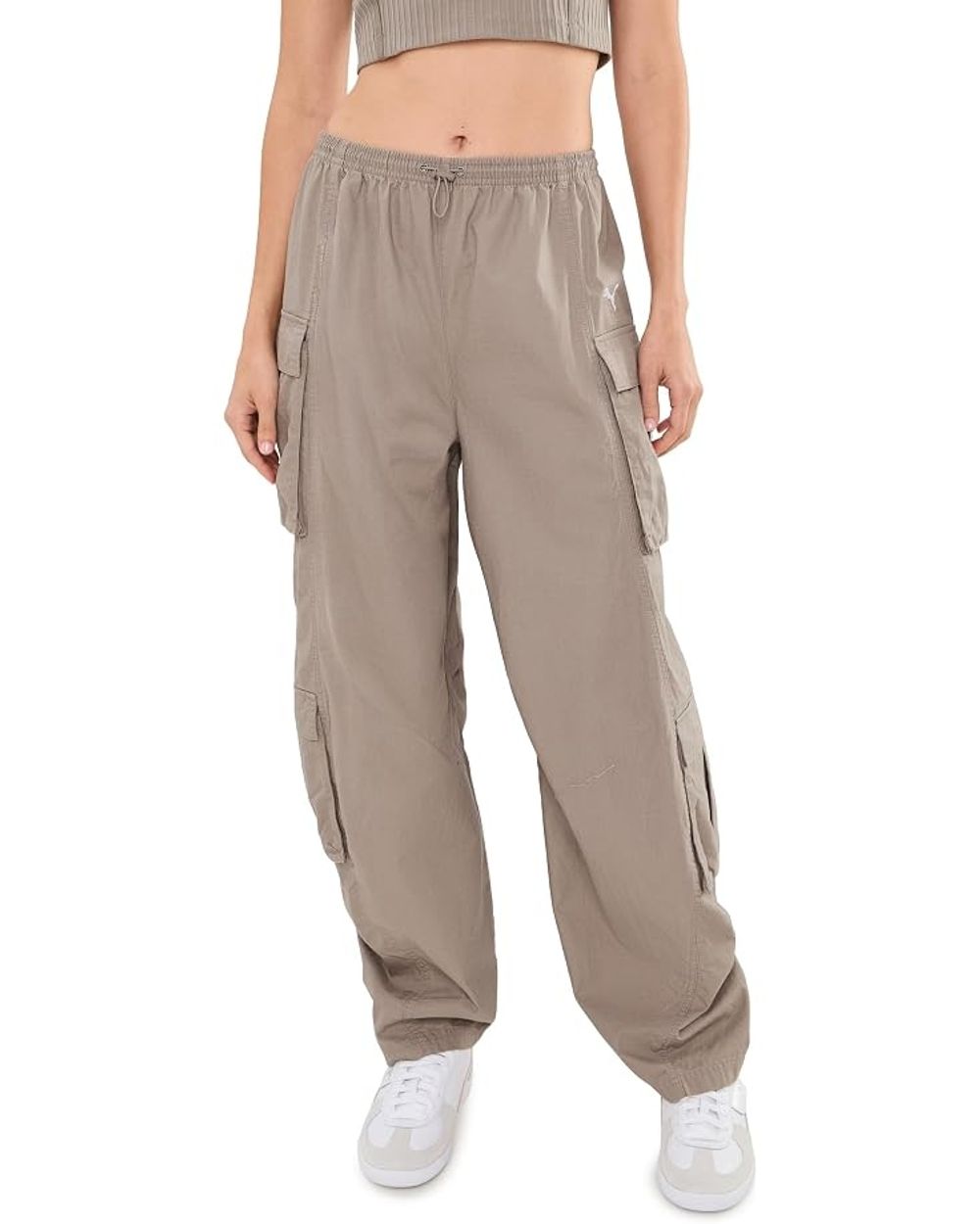 Брюки спортивные женские PUMA ESS Relaxed Barrel Ripstop Cargo Slouchy Pants