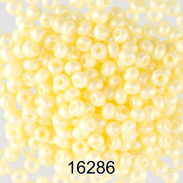 Бисер Preciosa 10/0 (2.3 мм), 500 г, 16286 (Ф303) св.желтый