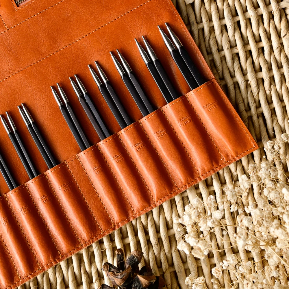 набор кубических эбеновых спиц Lotus Yarns Tarim Cubics 13 см