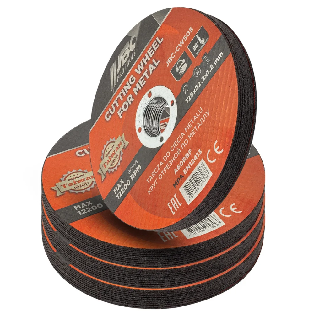 Круг отрезной по металлу 125x1.2x22.2мм (к-т 40 шт) JBC JBC-CW505[к-т 40 шт.]