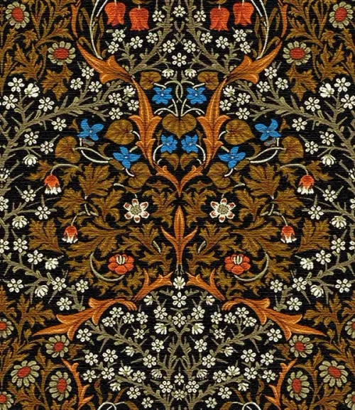 Гобеленовая ткань Терновник и тюльпаны 175 см