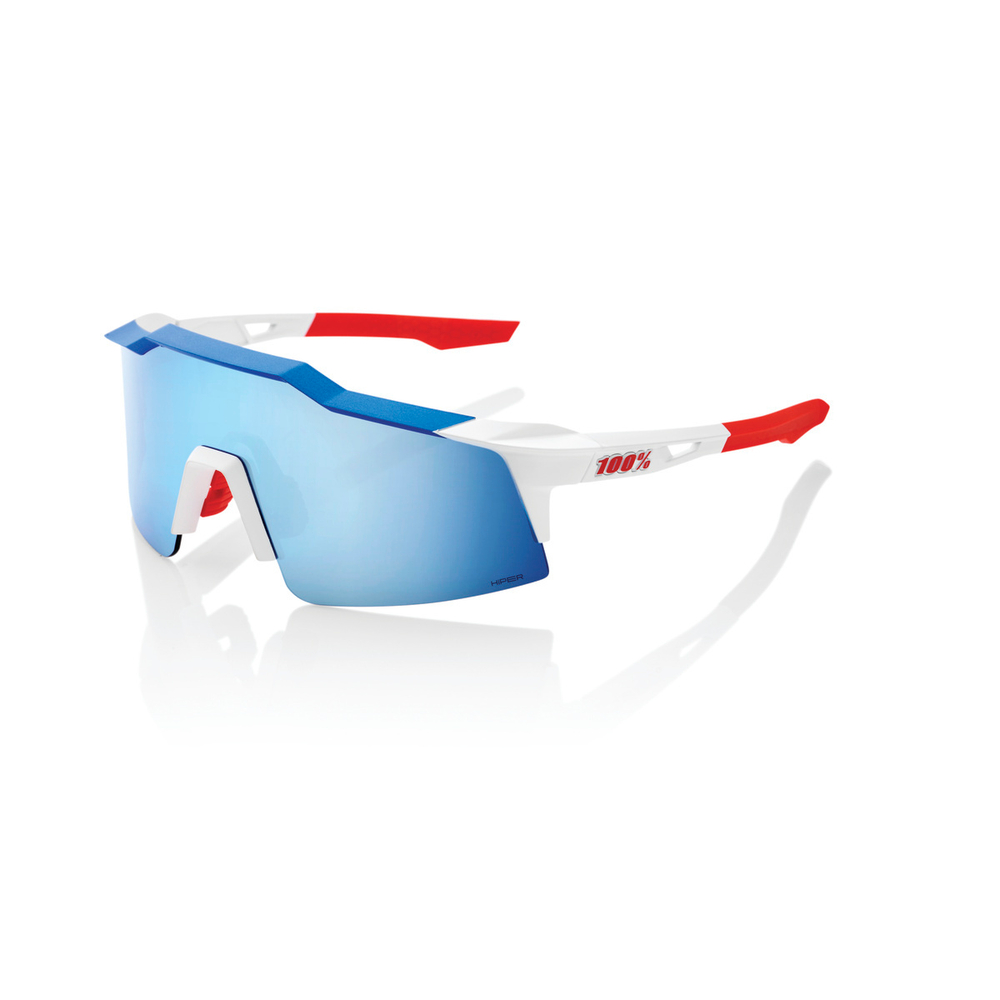 Спортивные очки 100% Speedcraft SL / Total Energies Team Matte White/ / Metallic HiPER Blue ML Mirror Lens