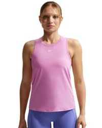 Топ теннисный Nike One Classic Dri-Fit Tank - light magenta/white