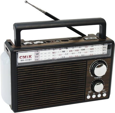 Радиоприемник с MP3 плеером,Bluetooth +фонарь MK-131BT
