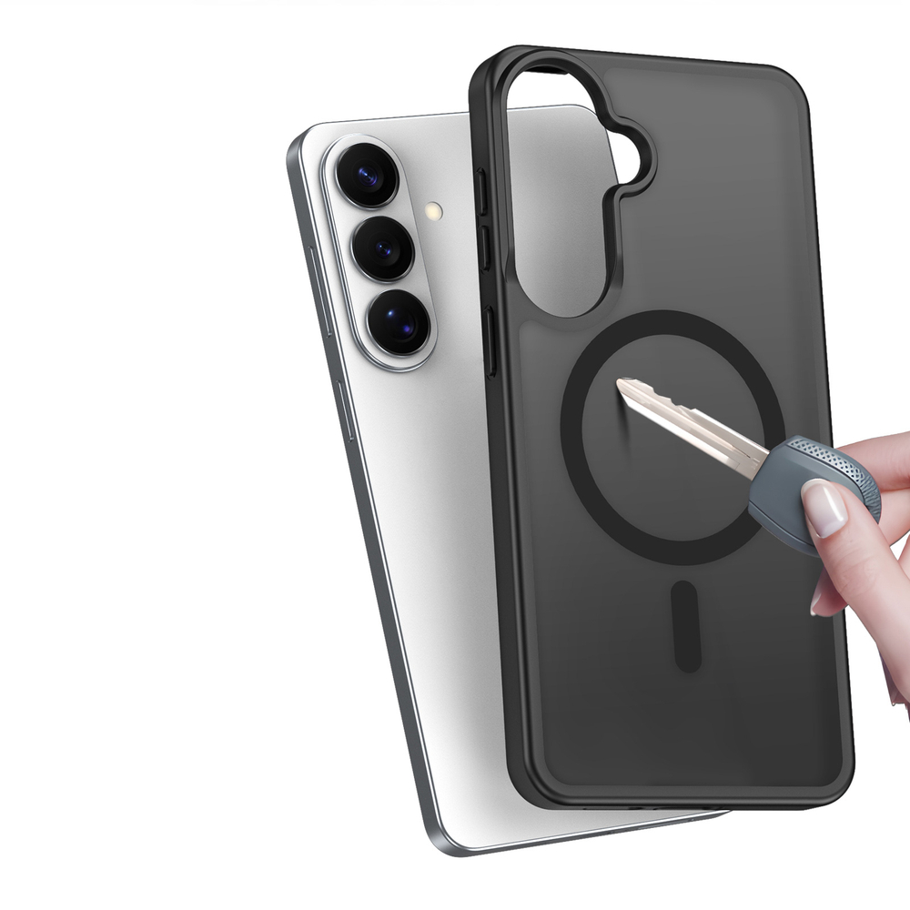 Чехол черного цвета с MagSafe для Samsung Galaxy S26+ Плюс, серия Yind Series от Dux Ducis
