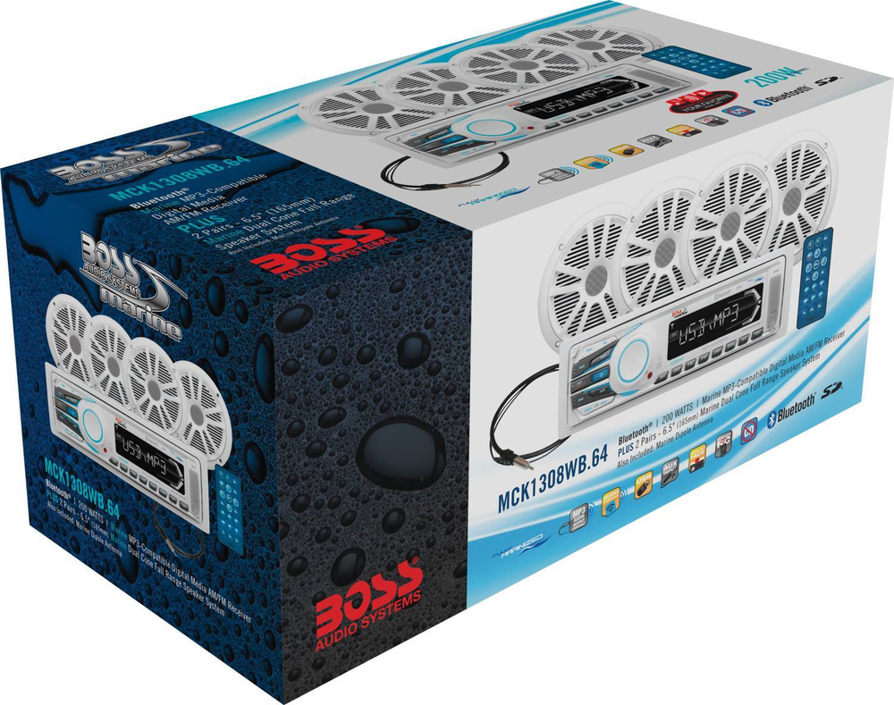 Морская аудиосистема Boss Audio MCK1308WB.64, 180 Вт